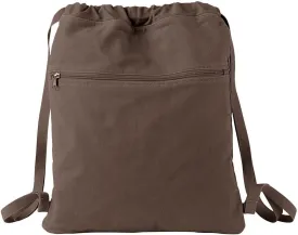 -Dyed Canvas Cinch Sack, JAVA, One Size