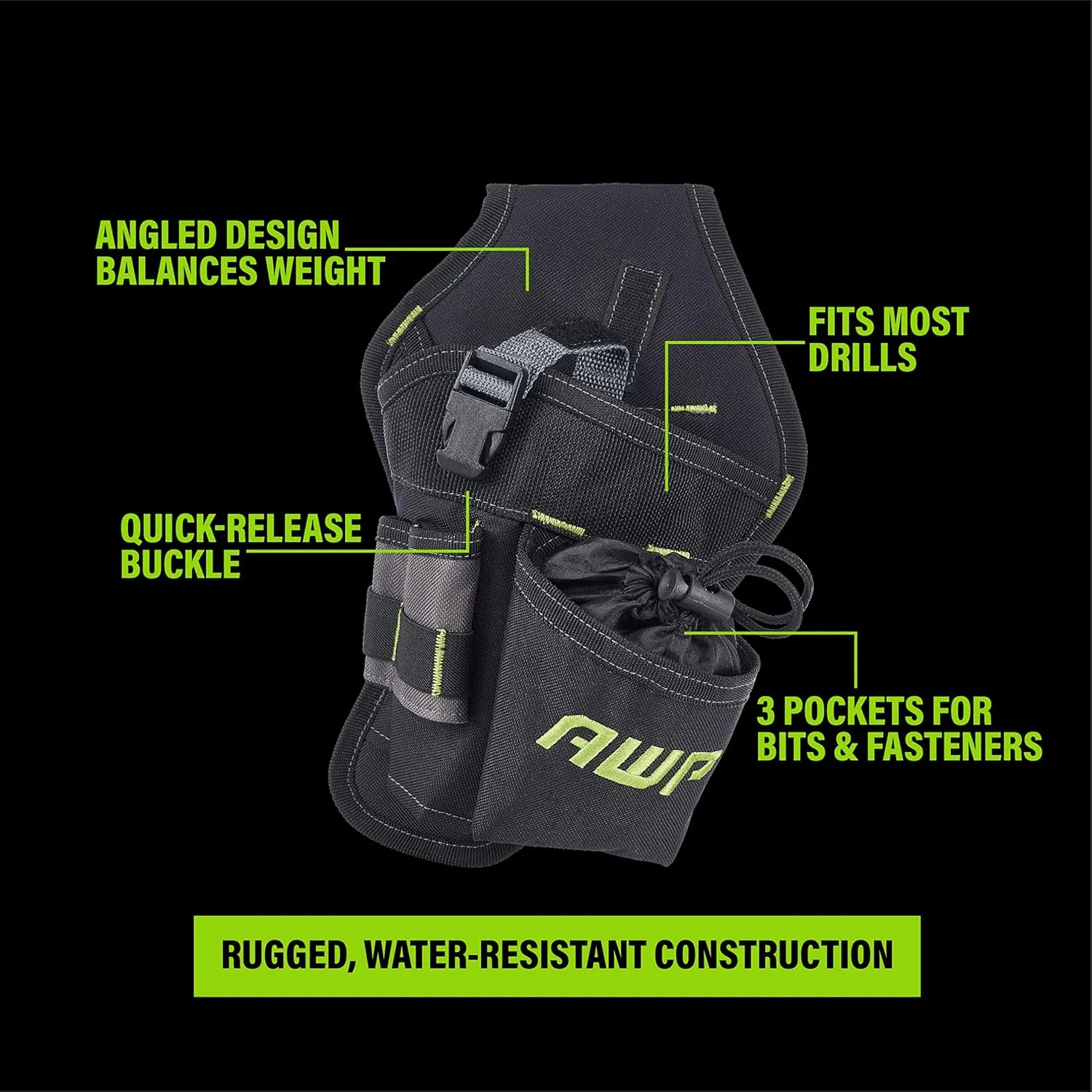 AWP Tool Pouch, Electrician Tool Pouch, Premium, Professional Multi-Pocket Organizer