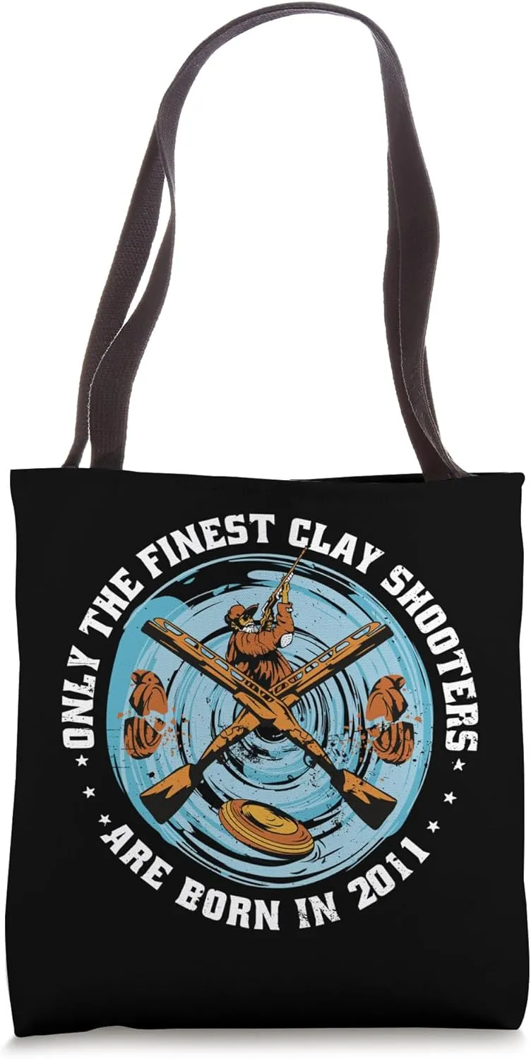 Clay Shooters Vintage 2011 birthday clay-pigeons shooting Tote Bag