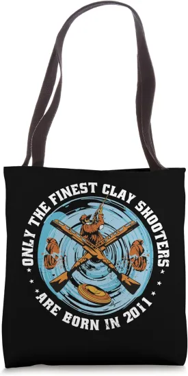 Clay Shooters Vintage 2011 birthday clay-pigeons shooting Tote Bag