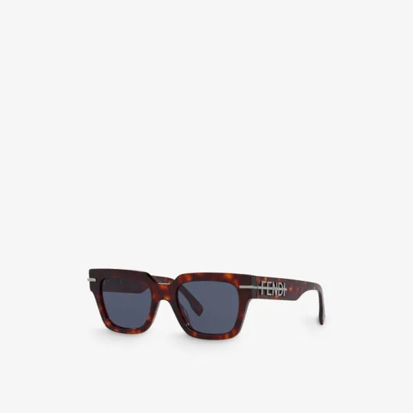 FE40078I Fendi tortoiseshell acetate irregular frame sunglasses ,  brown