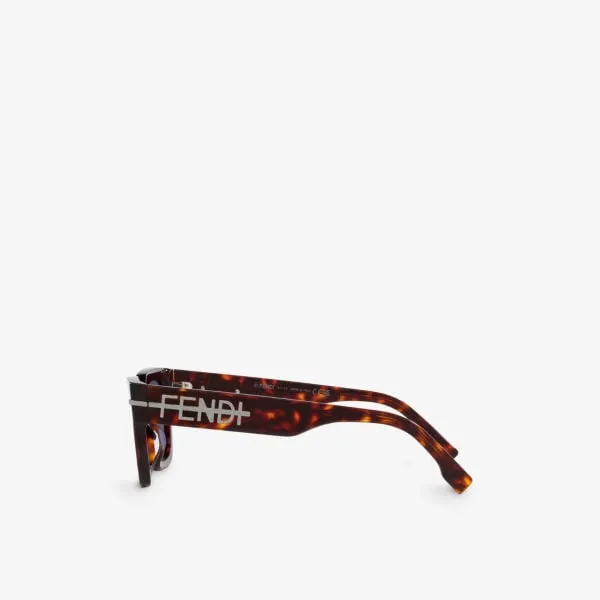 FE40078I Fendi tortoiseshell acetate irregular frame sunglasses ,  brown