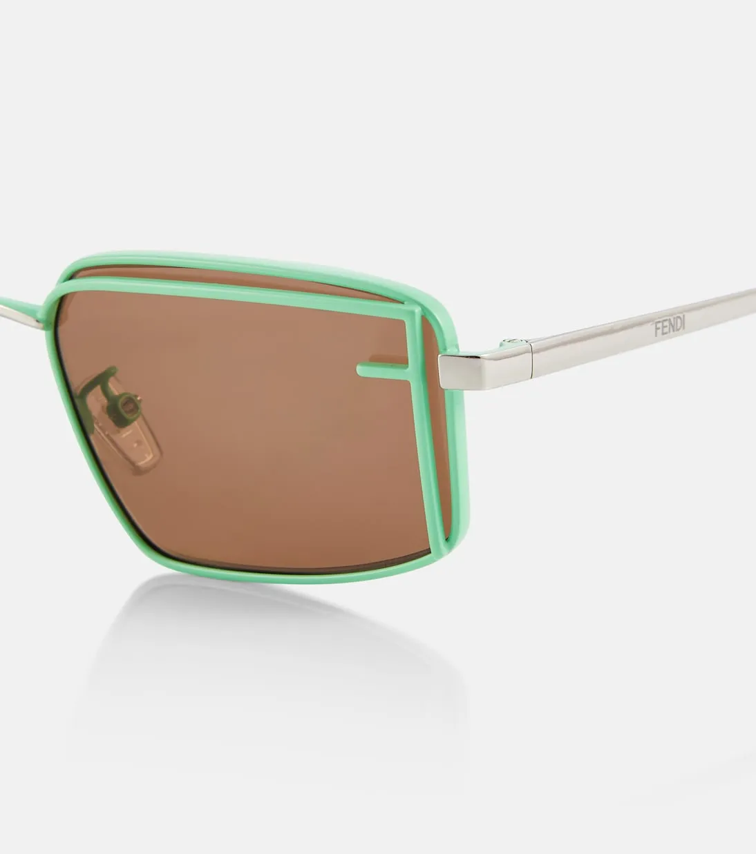 Fendi first sight rectangular sunglasses Fendi, yellow