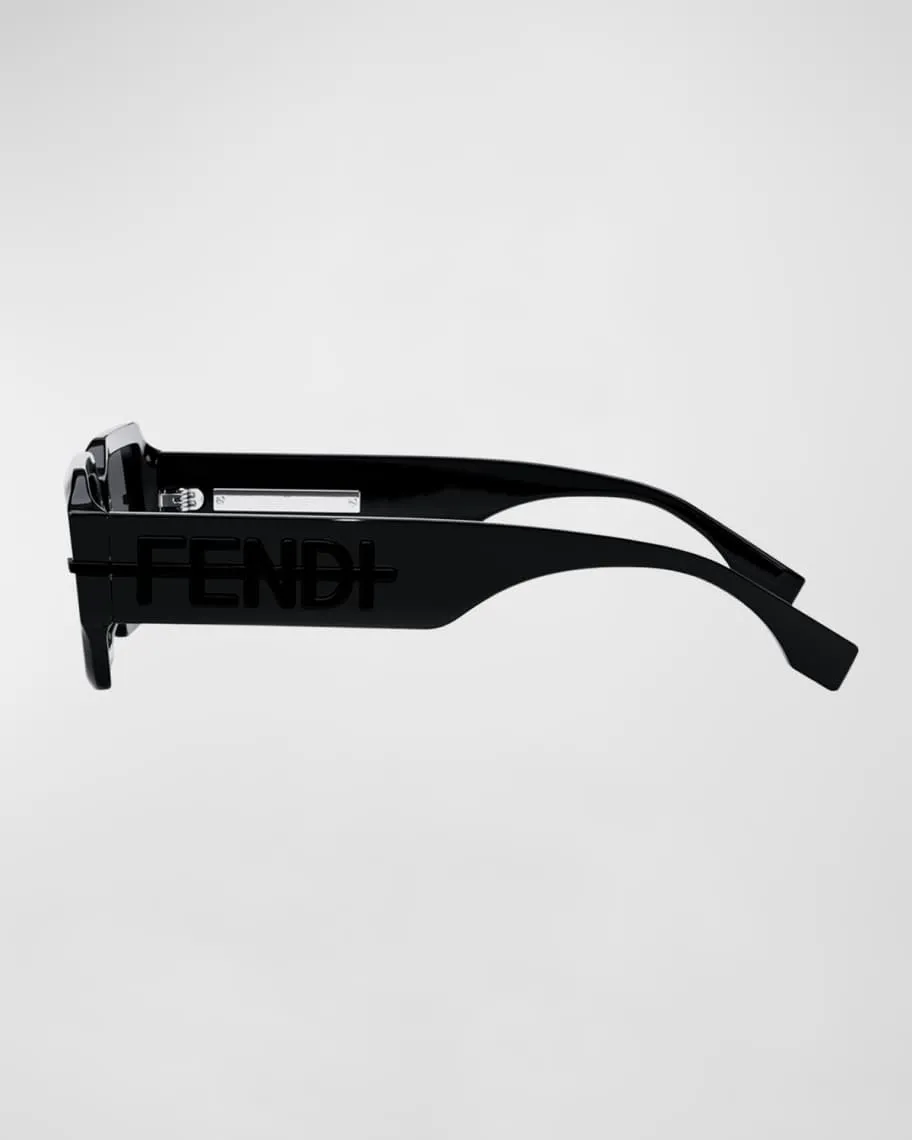 Fendi rectangular O'lock acetate sunglasses