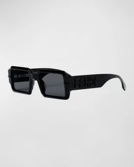 Fendi rectangular O'lock acetate sunglasses