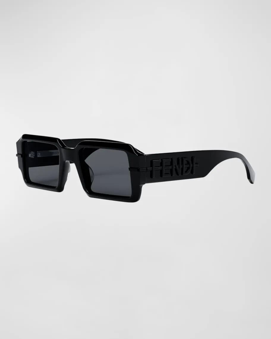 Fendi rectangular O'lock acetate sunglasses