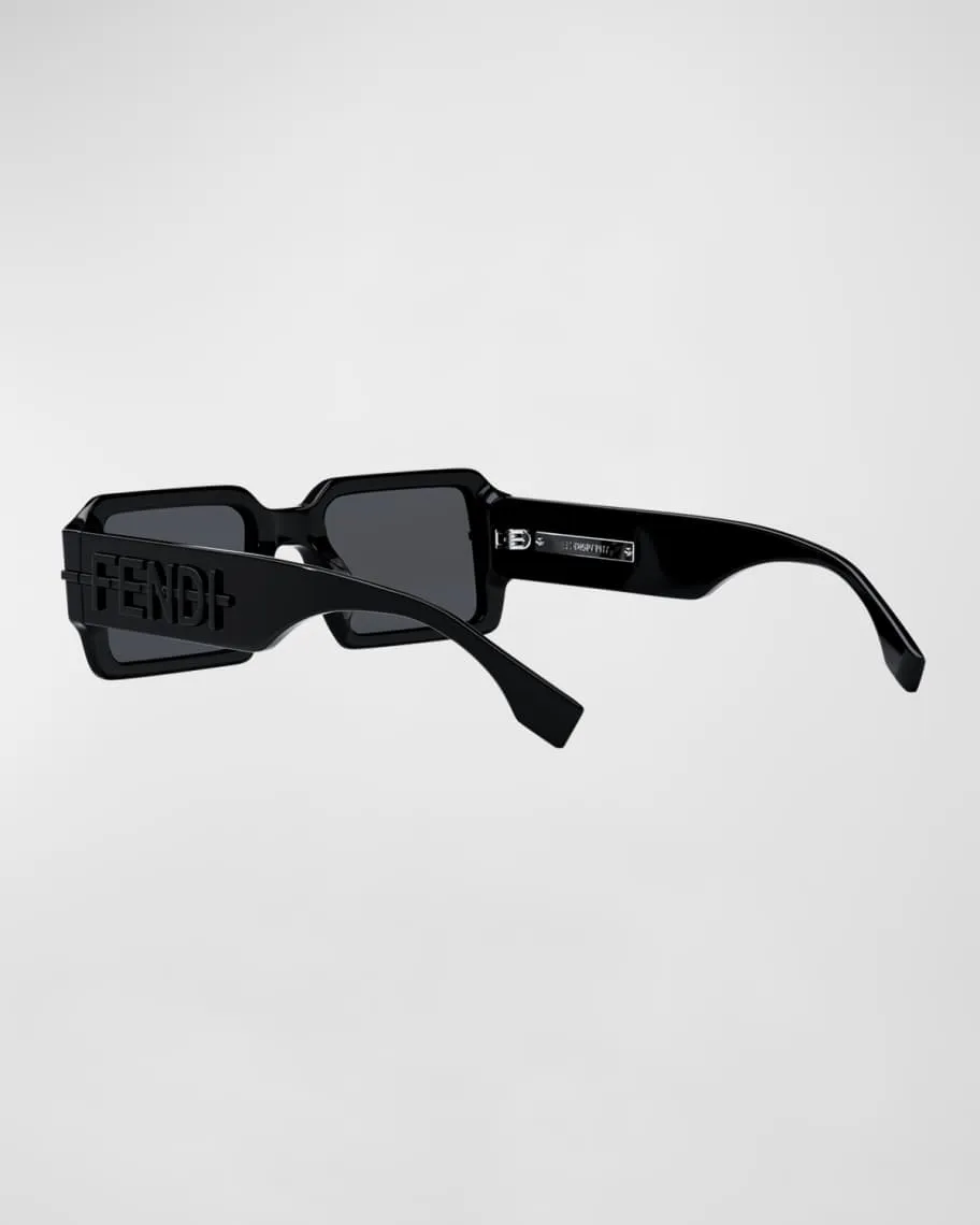 Fendi rectangular O'lock acetate sunglasses