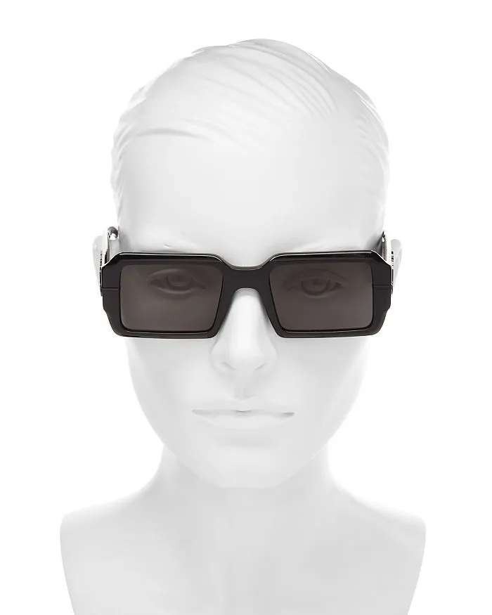 Fendigraphy Rectangular Sunglasses 52mm Fendi