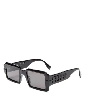 Fendigraphy Rectangular Sunglasses 52mm Fendi