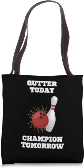 Funny Bowling Ball Player in a Bowler League Game Strike Tote Bag