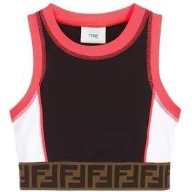 Girls Black Lycra Top