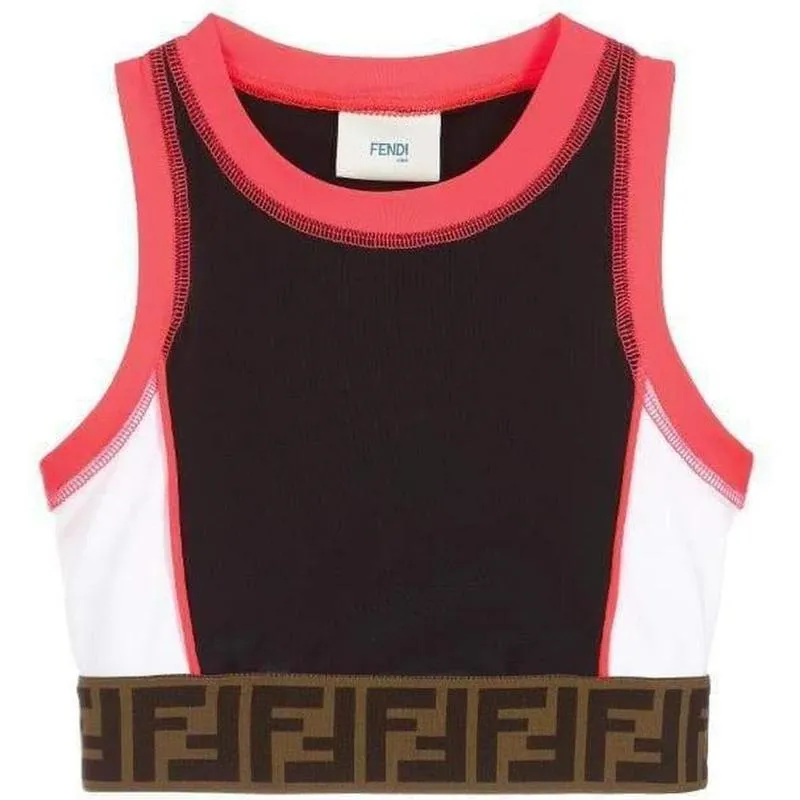Girls Black Lycra Top