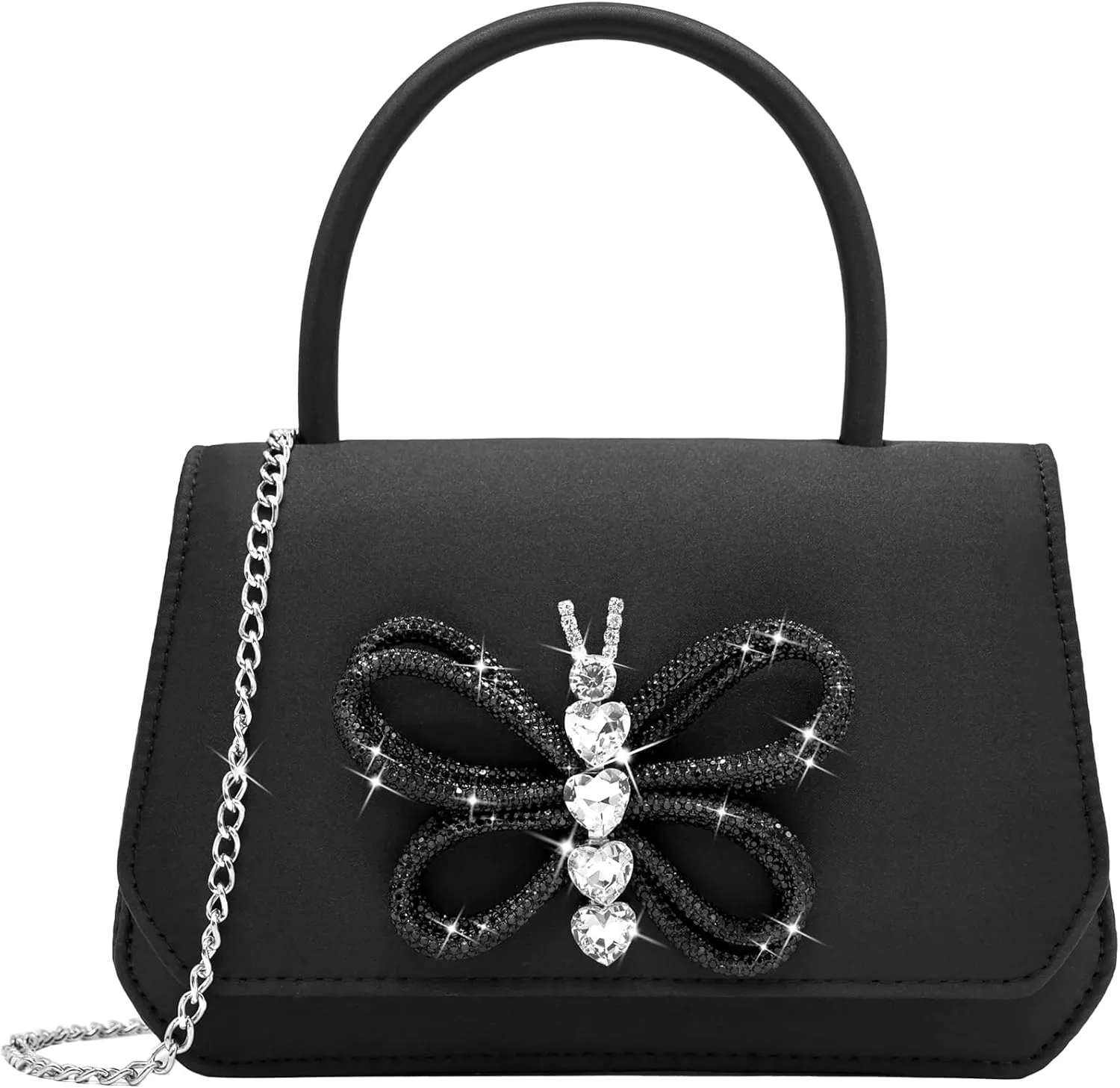 Milisente Women's Evening Bag Bridal Party Clutch Purses Cocktail Prom Handbags with Patent Leather