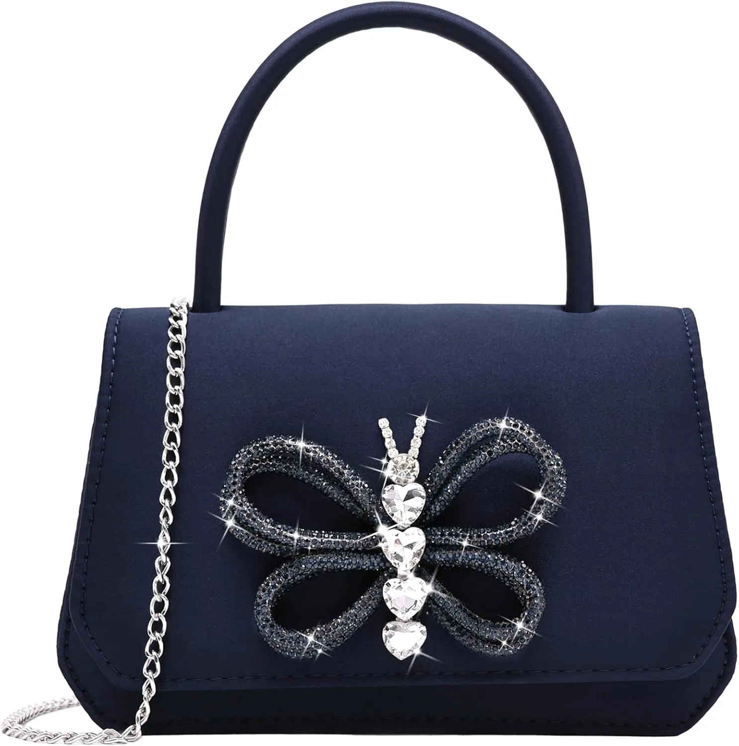Milisente Women's Evening Bag Bridal Party Clutch Purses Cocktail Prom Handbags with Patent Leather