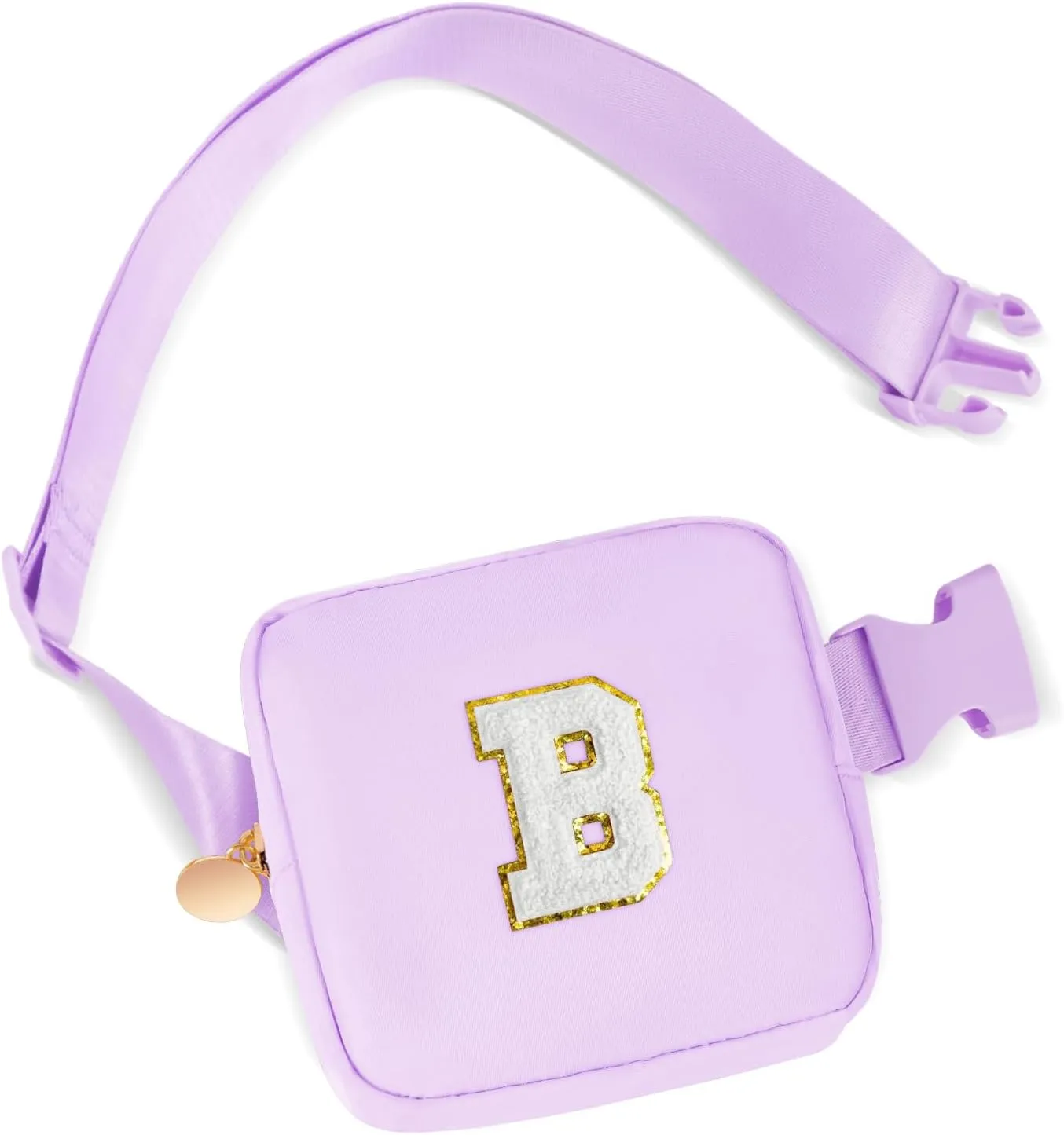 Mini Belt Bag Fanny Pack Small Crossbody Bags with Initials Cute Stuff Birthday Gifts for Teenager Girls Trendy Stuff for Teens - B,Lavender Bag
