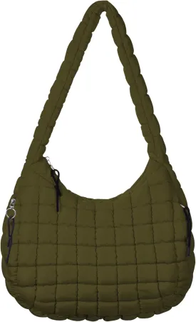 Puffer Tote Bag Quilted Tote Bag for Women Large Puffy Purse Lightweight Padding Cotton Crossbody Carryall Bag