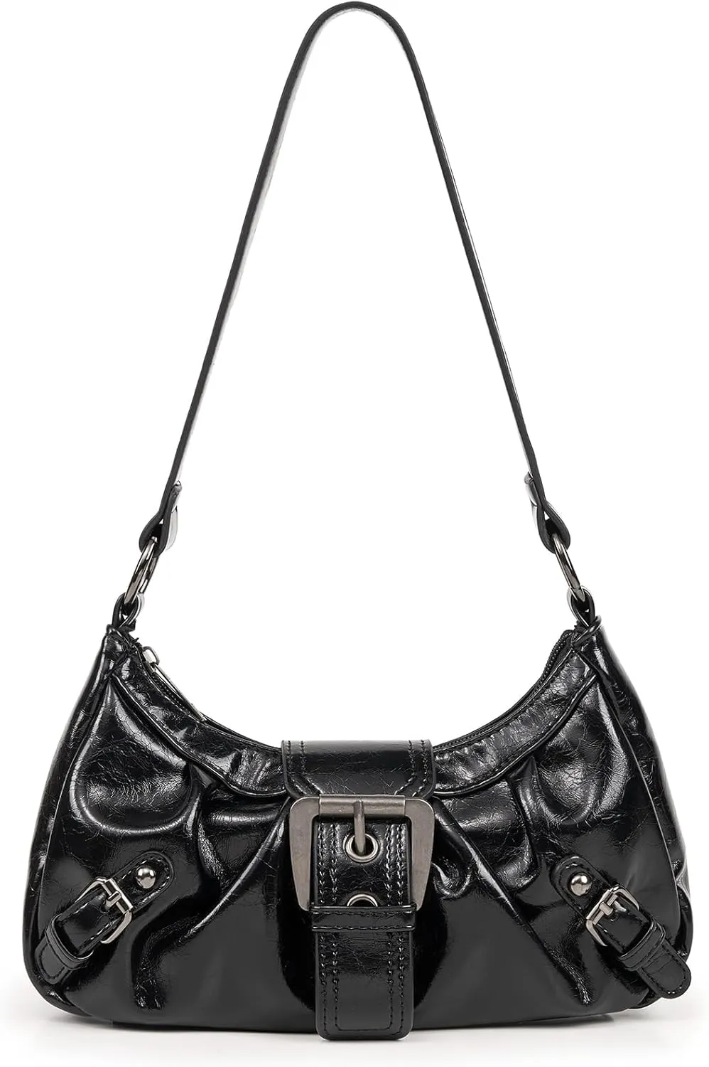 Shoulder Bag for Women Top Handle Handbag Purse Y2K Hobo Clutch Small Punk Purse Trendy