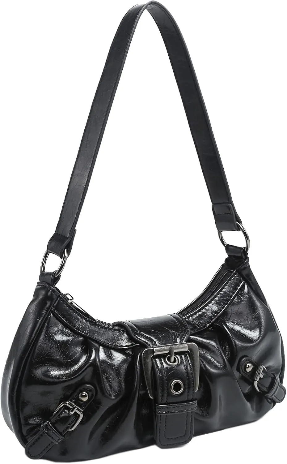 Shoulder Bag for Women Top Handle Handbag Purse Y2K Hobo Clutch Small Punk Purse Trendy