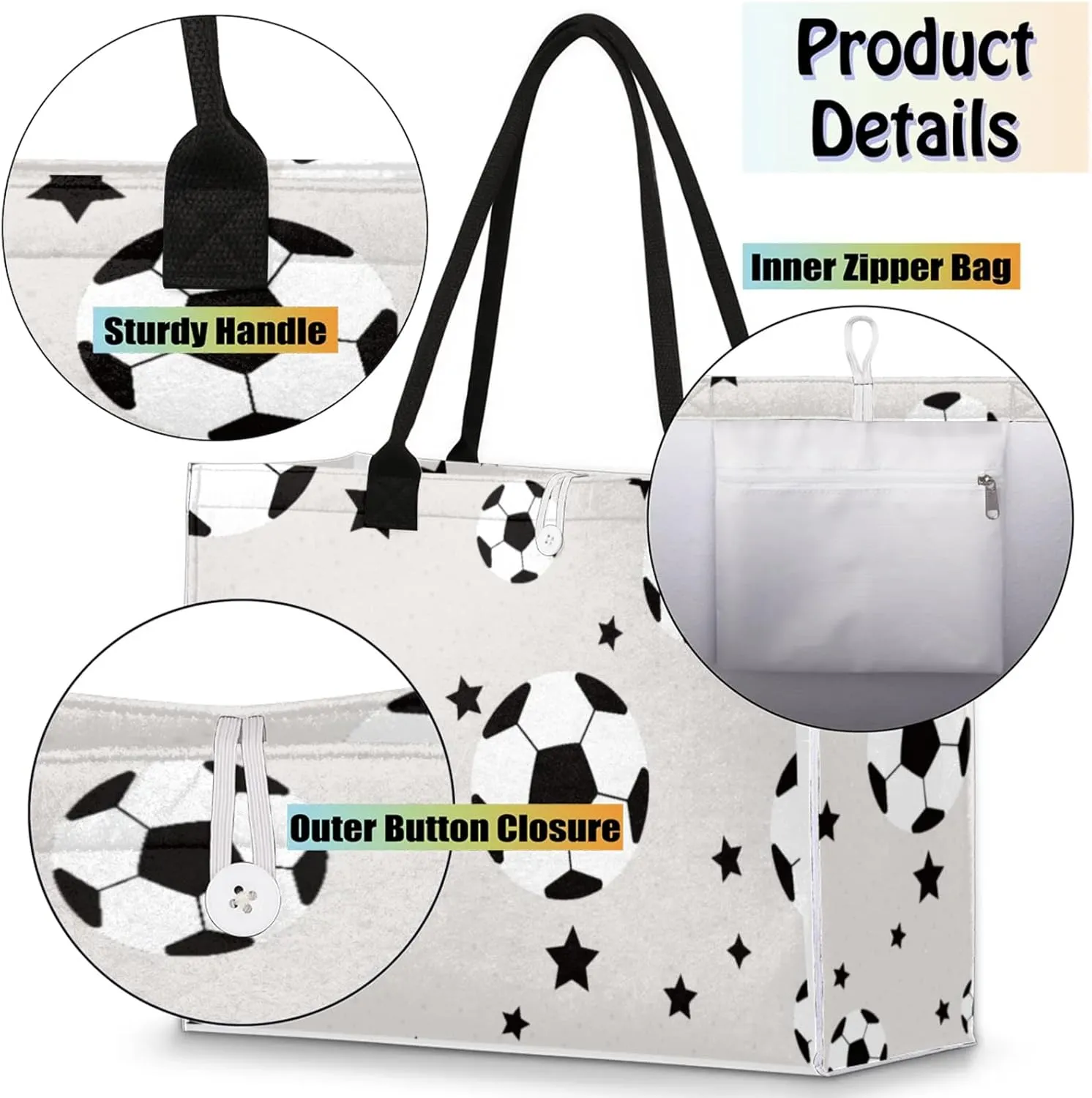 Tote Bag for Women Reusable Canvas Shoulder Bag