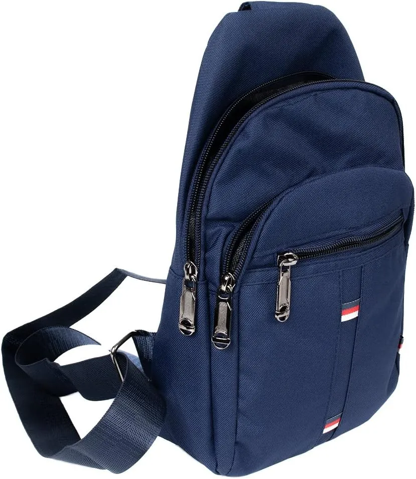 WESTEND Crossbody Canvas Sling Bag with Adjustable Strap-Travel Small Daypack