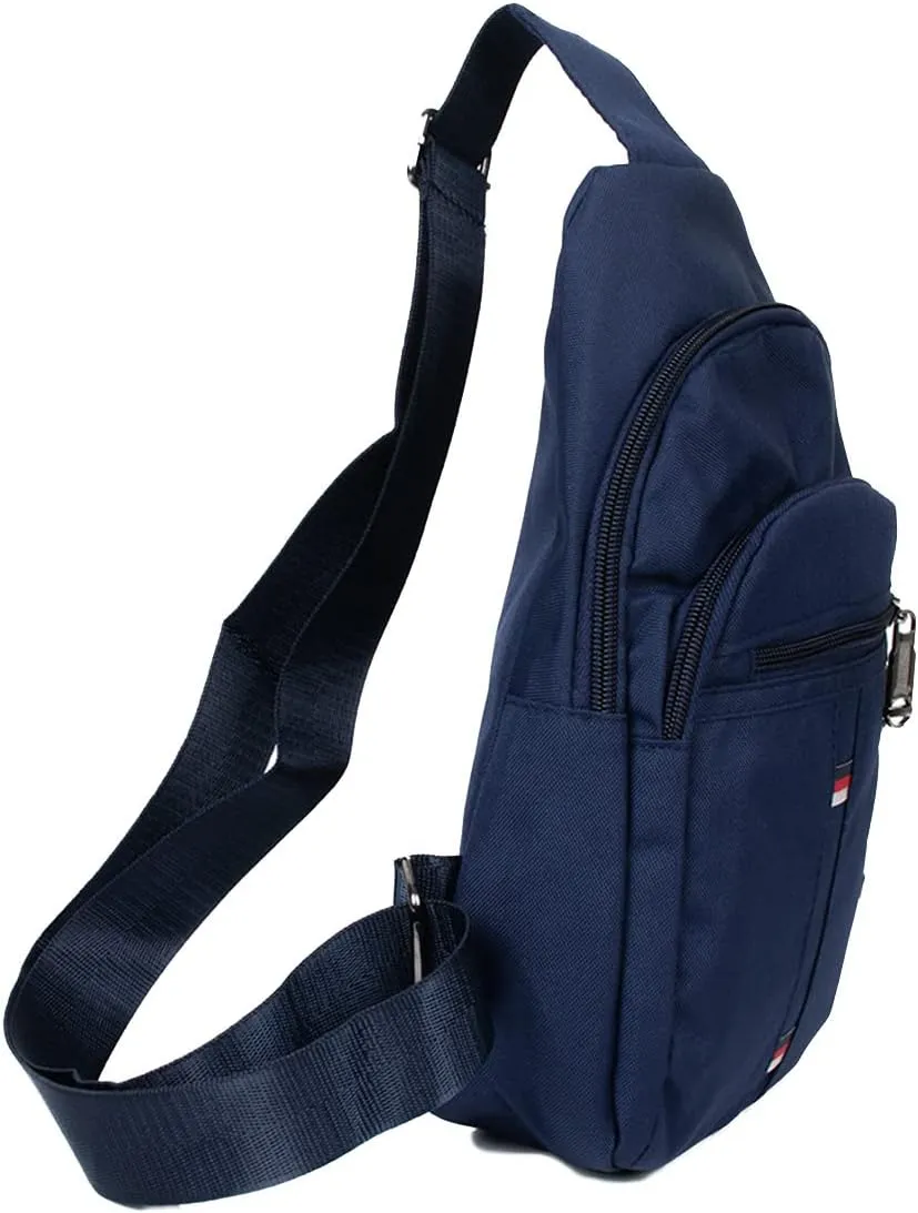 WESTEND Crossbody Canvas Sling Bag with Adjustable Strap-Travel Small Daypack